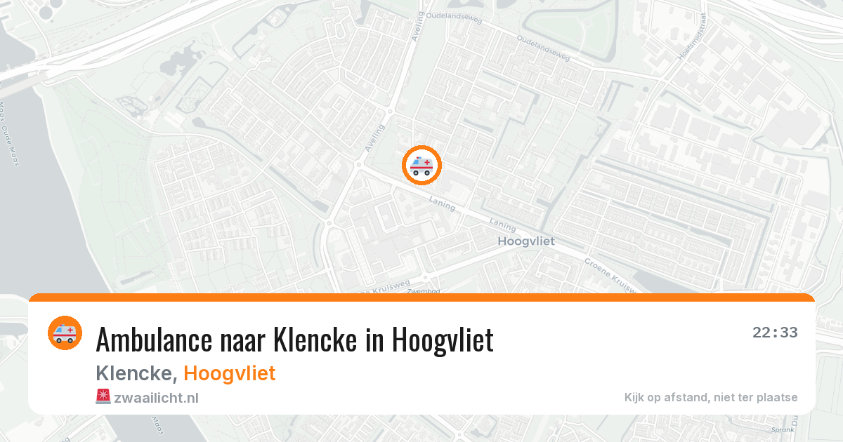 Ambulance naar Klencke in Hoogvliet — 12 apr 2026