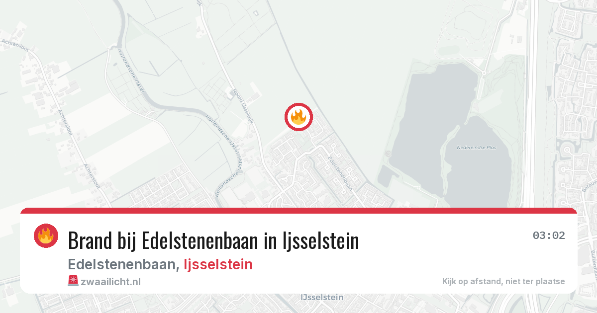 Brand bij Edelstenenbaan in Ijsselstein — 22 mei 2026