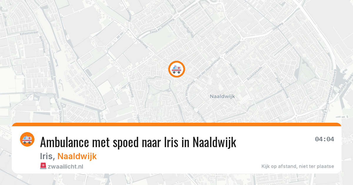 Ambulance met spoed naar Iris in Naaldwijk — 13 aug 2026
