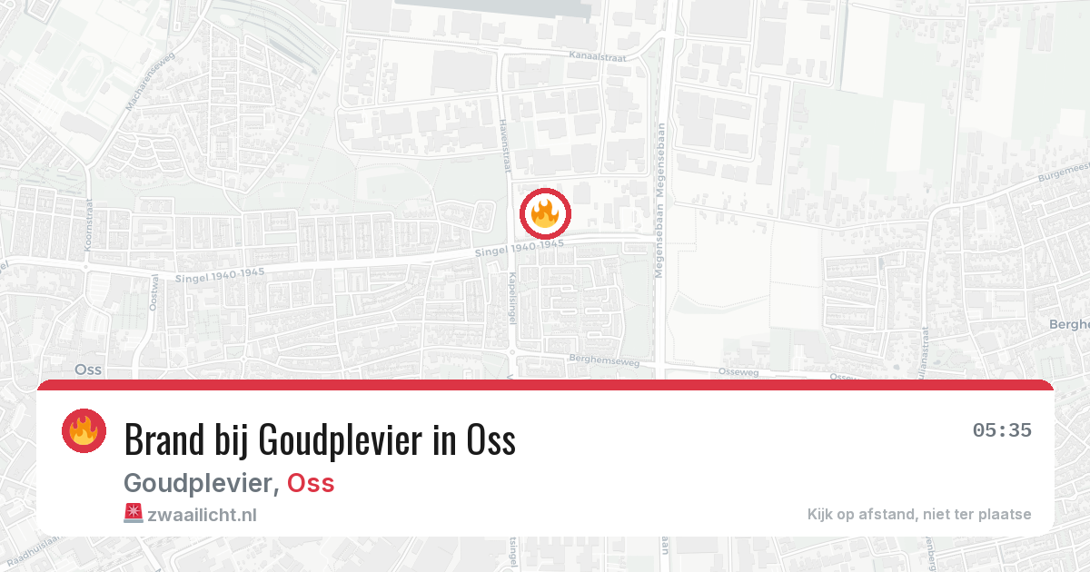 Brand bij Goudplevier in Oss — 28 jun 2026