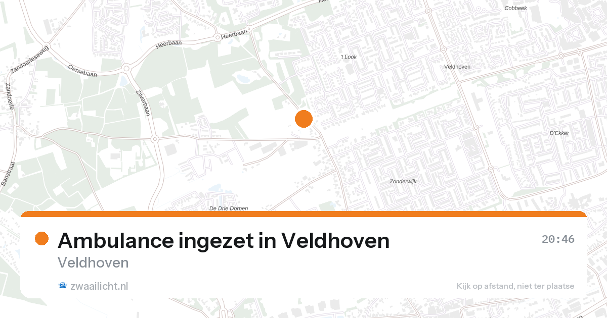 Ambulance ingezet in Veldhoven — 26 aug 2026