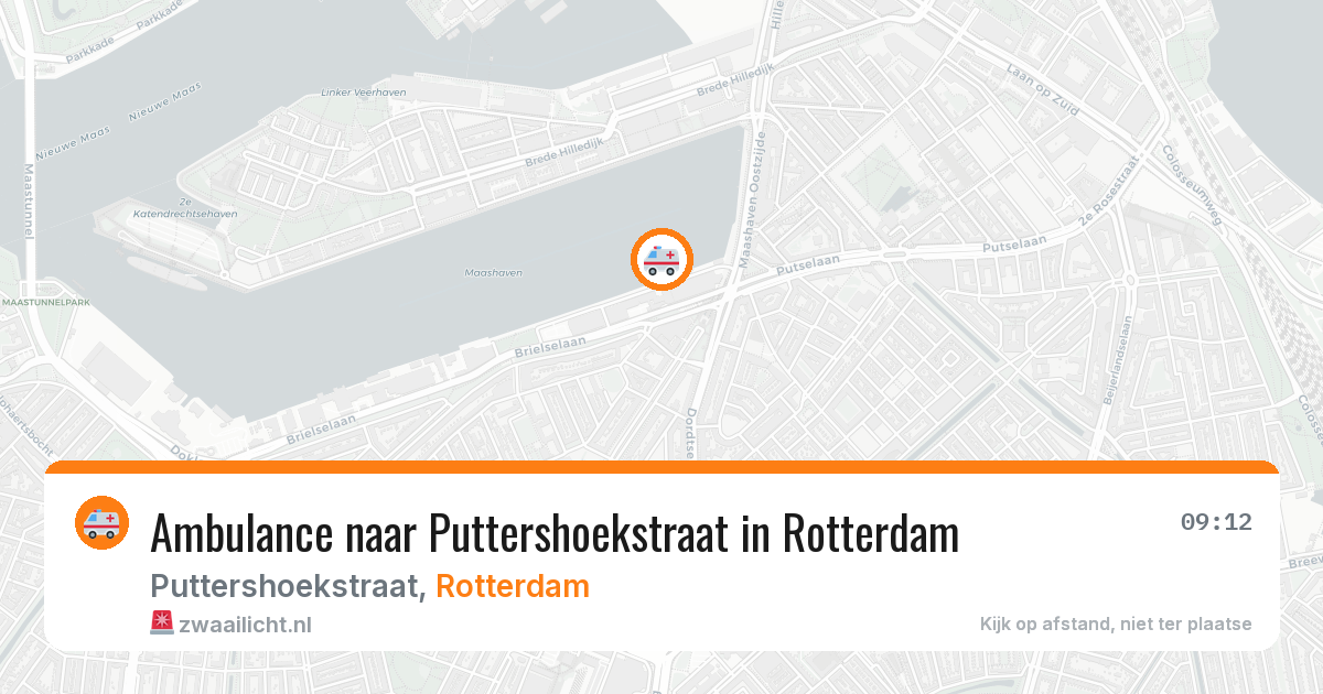 Ambulance naar Puttershoekstraat in Rotterdam — 4 apr 2026