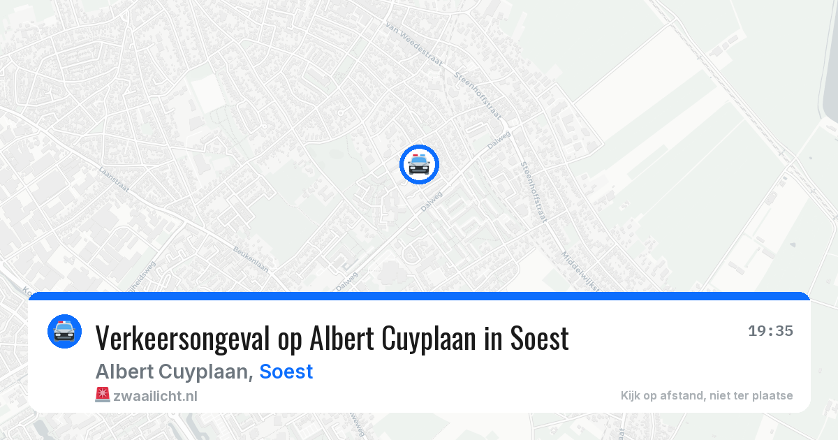 Verkeersongeval op Albert Cuyplaan in Soest — 17 jun 2026