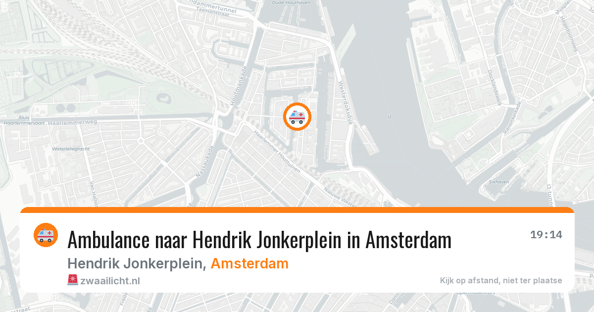 Ambulance naar Hendrik Jonkerplein in Amsterdam — 6 jun 2026