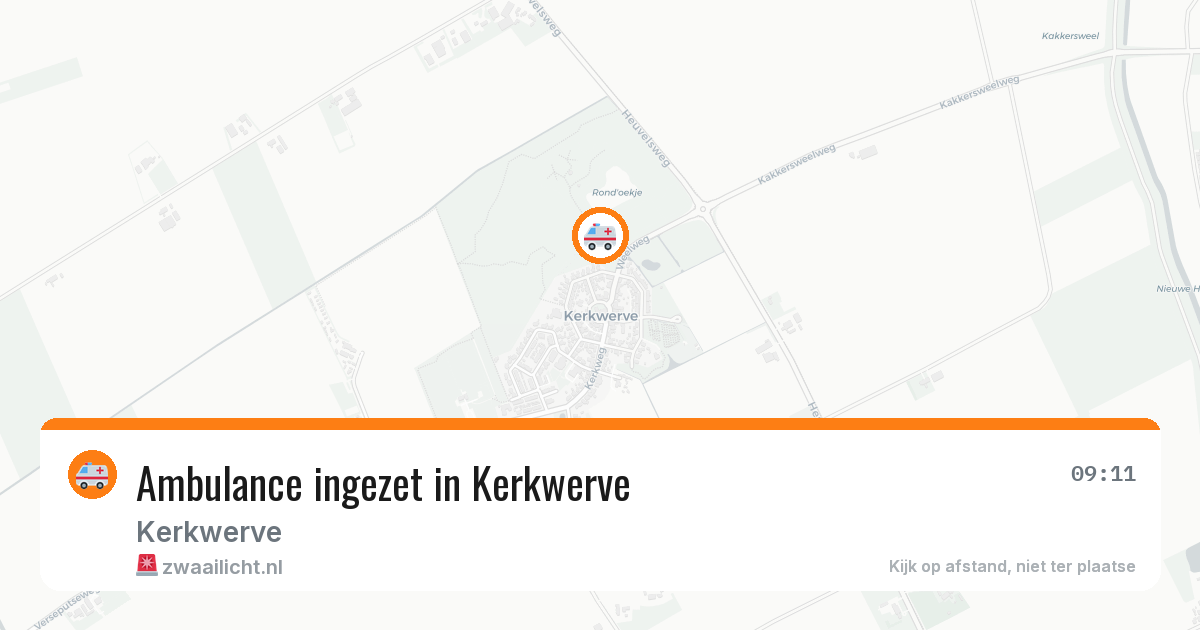 Ambulance ingezet in Kerkwerve — 2 aug 2026