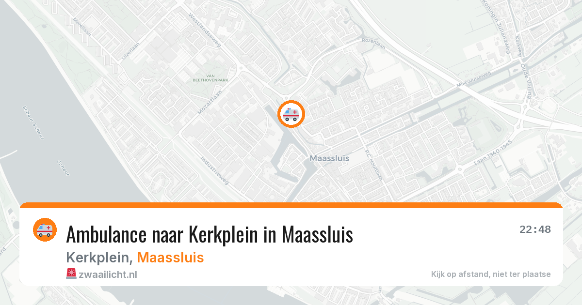 Ambulance naar Kerkplein in Maassluis — 20 mrt 2026