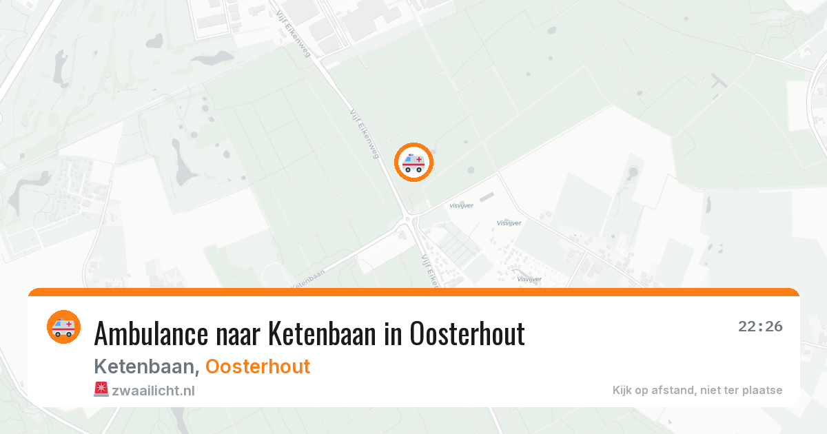 Ambulance naar Ketenbaan in Oosterhout — 29 mrt 2026