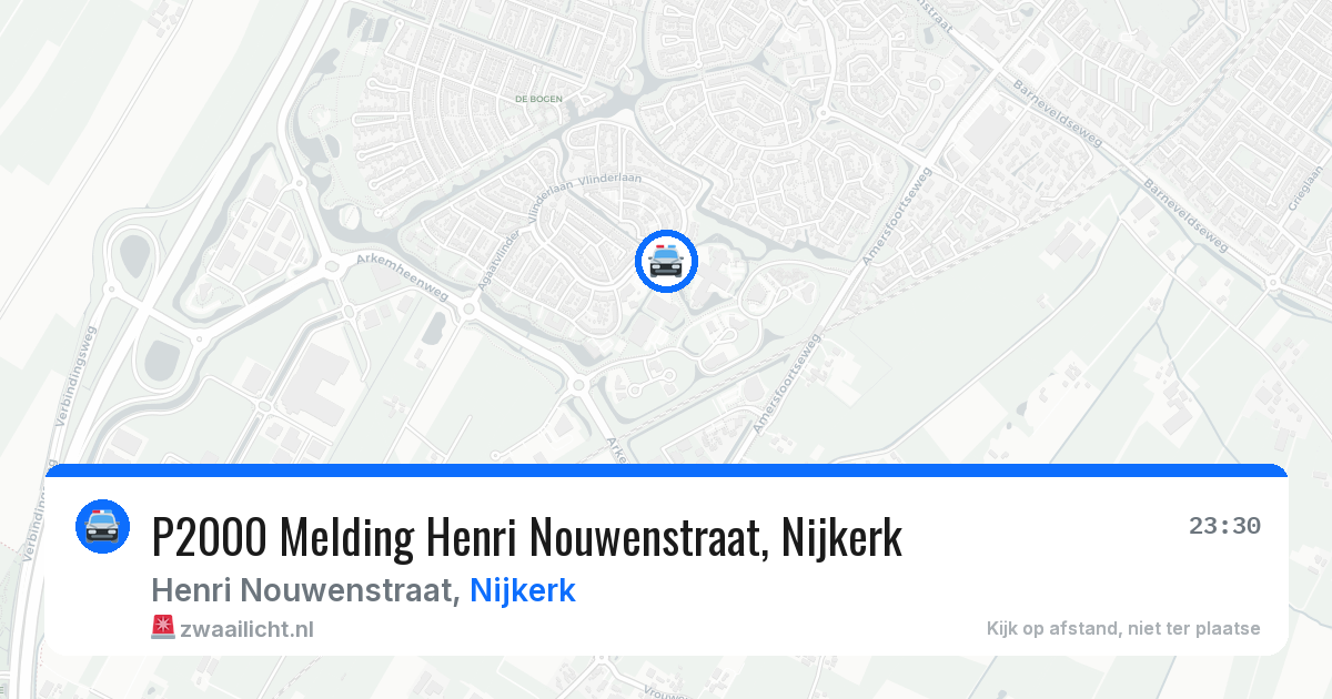 P2000 Melding Henri Nouwenstraat, Nijkerk — 3 apr 2026