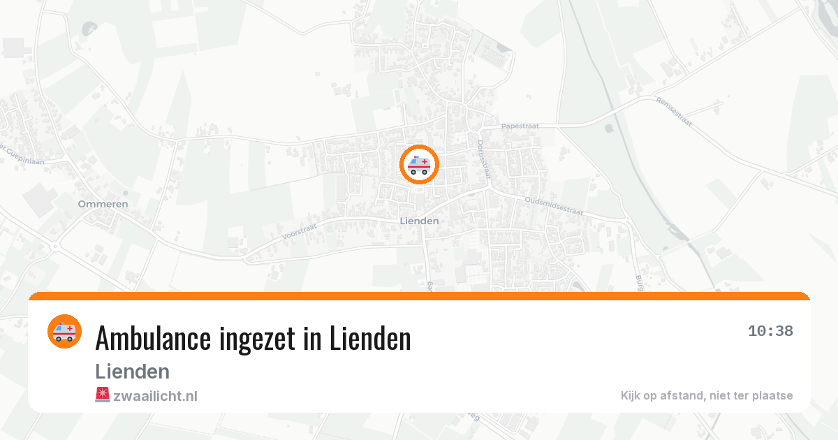 Ambulance ingezet in Lienden — 9 jun 2026