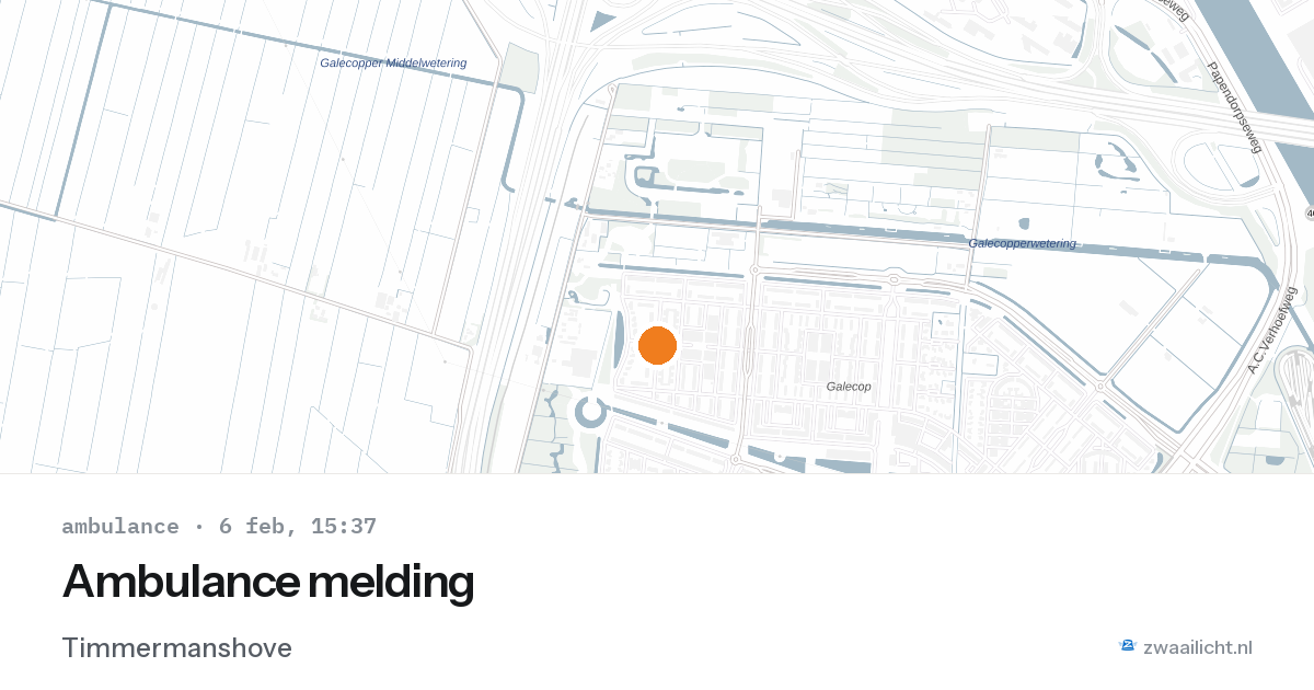 Ambulance melding — 6 feb 2026