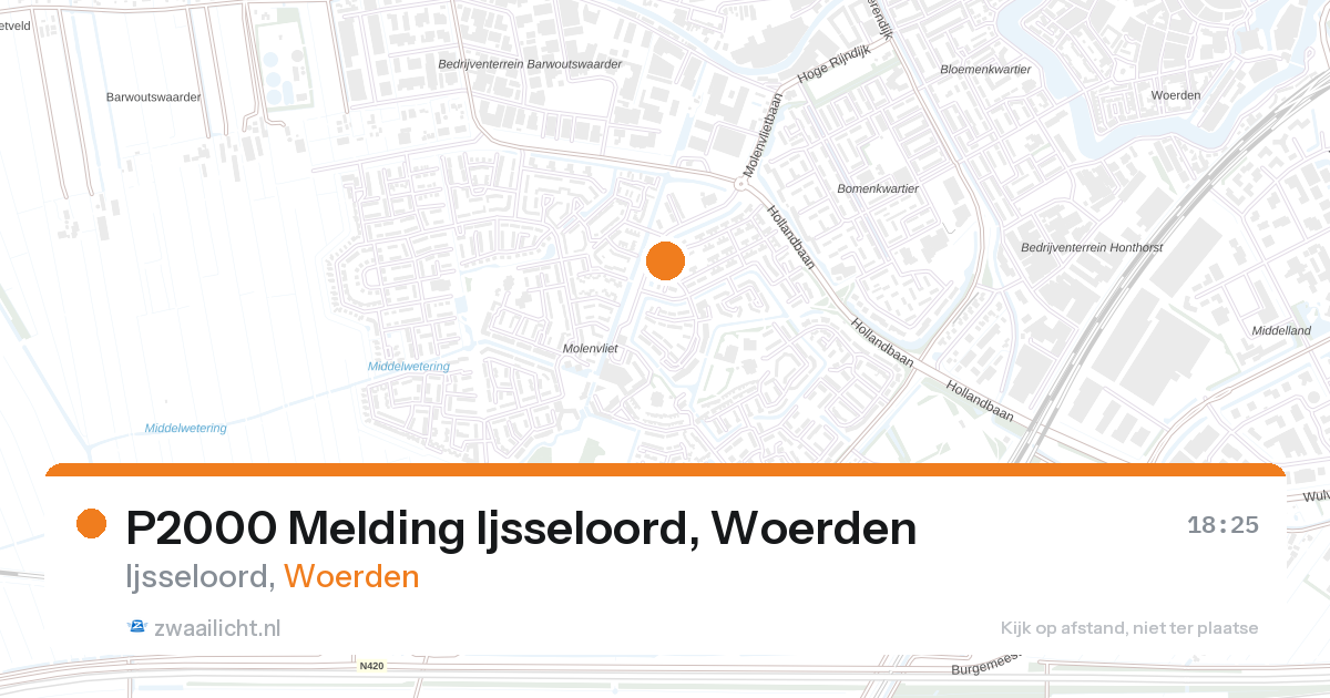 P2000 Melding Ijsseloord, Woerden — 27 aug 2026
