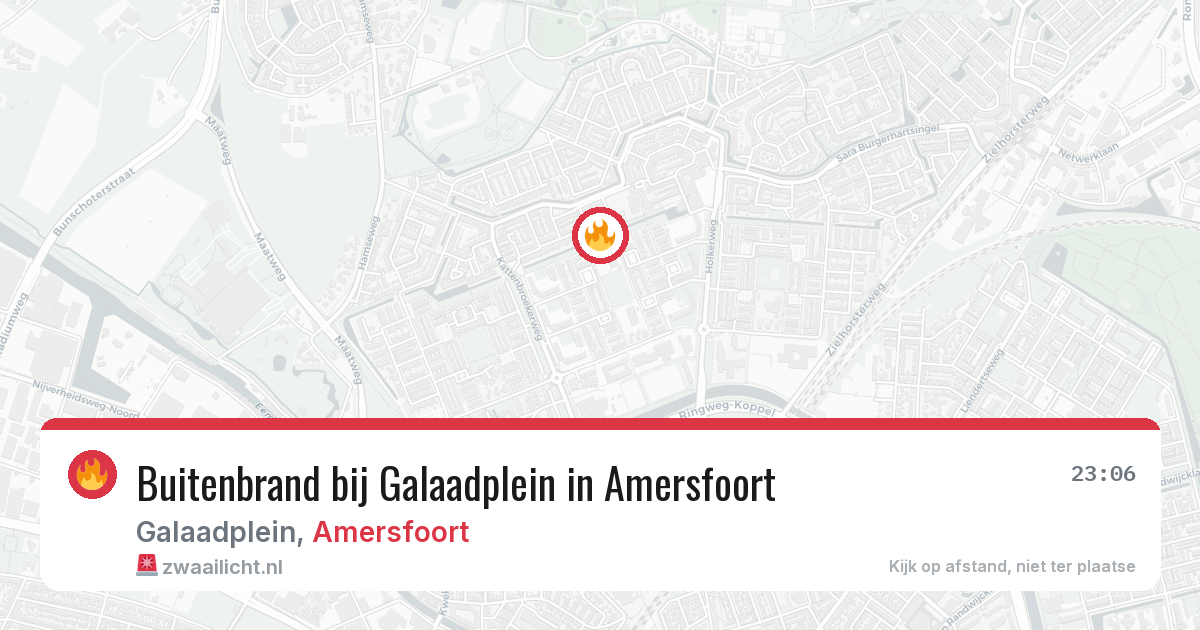 Buitenbrand bij Galaadplein in Amersfoort — 9 apr 2026