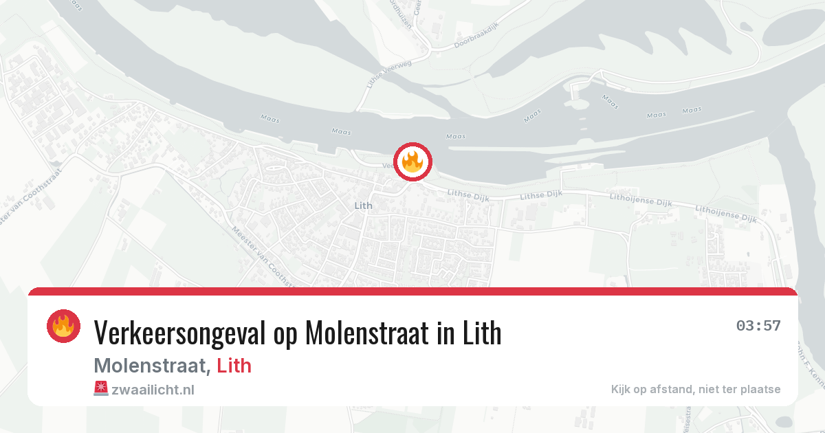 Verkeersongeval op Molenstraat in Lith — 28 jun 2026
