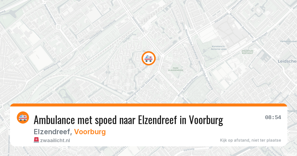 Ambulance met spoed naar Elzendreef in Voorburg — 3 mei 2026