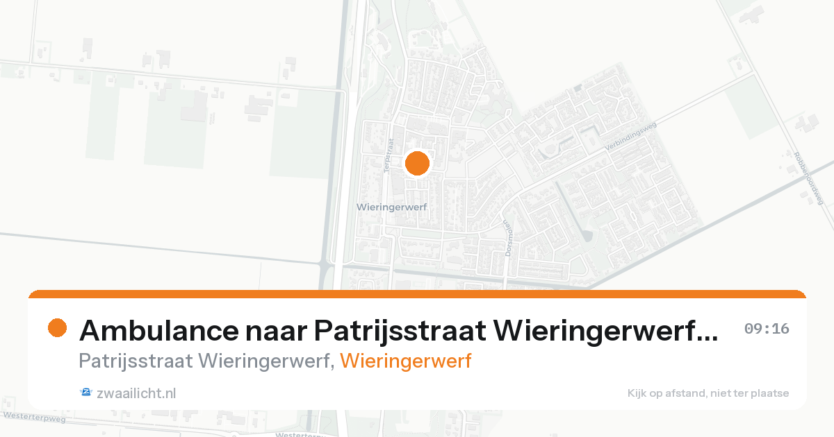 Ambulance naar Patrijsstraat Wieringerwerf in Wieringerwerf — 31 jan 2026