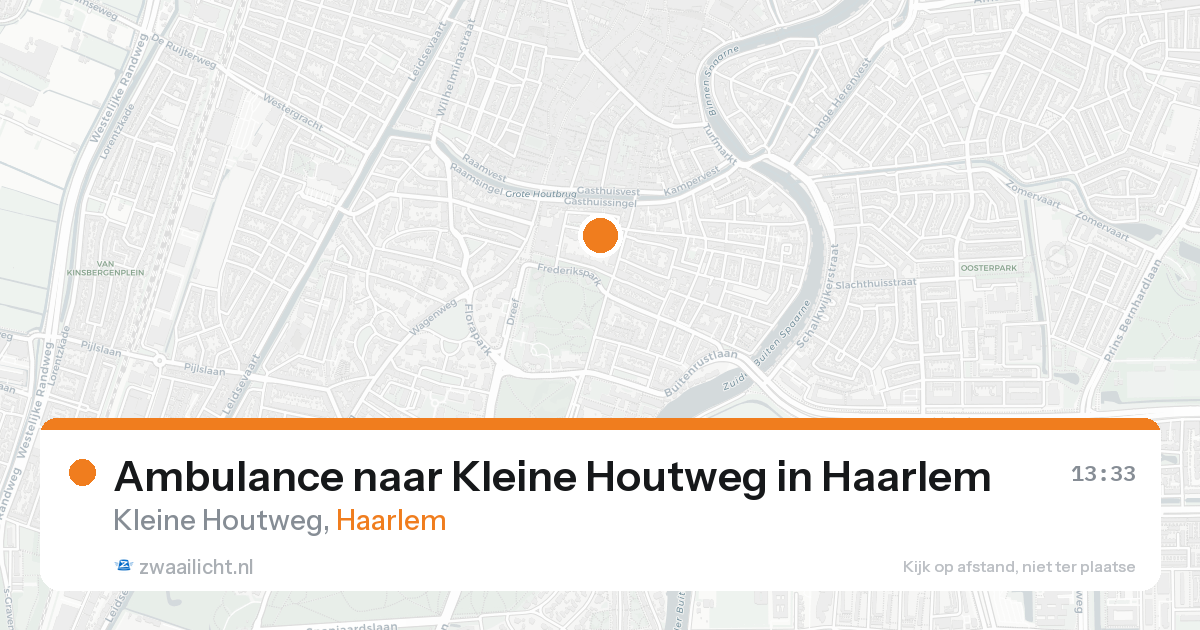 Ambulance naar Kleine Houtweg in Haarlem — 18 mei 2026