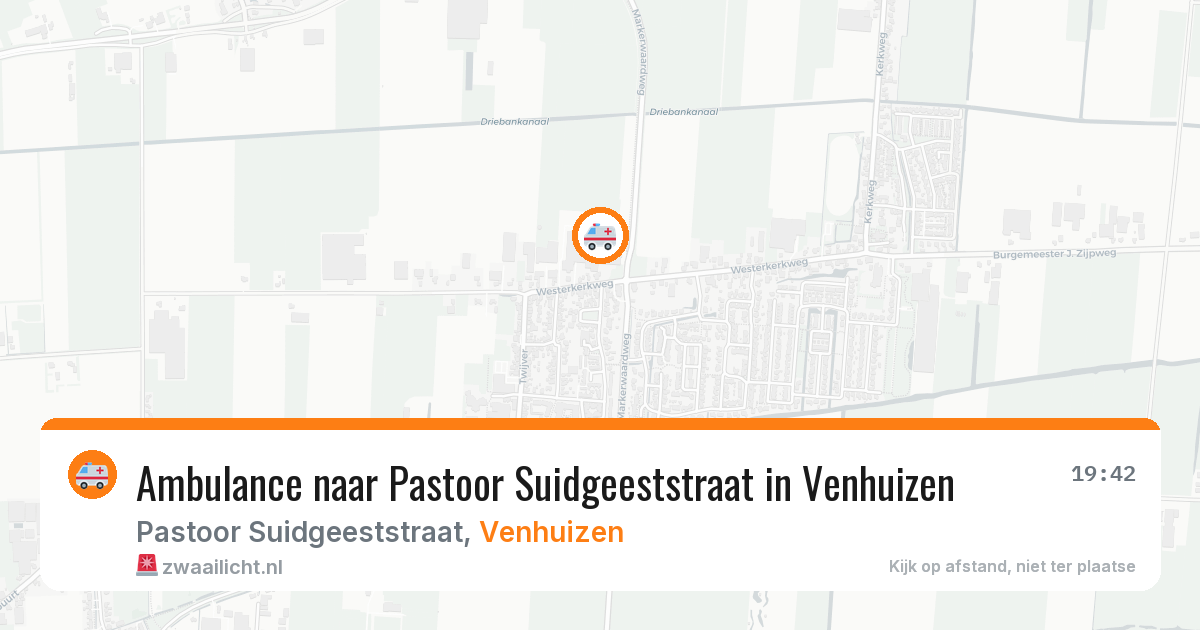 Ambulance naar Pastoor Suidgeeststraat in Venhuizen — 9 jun 2026