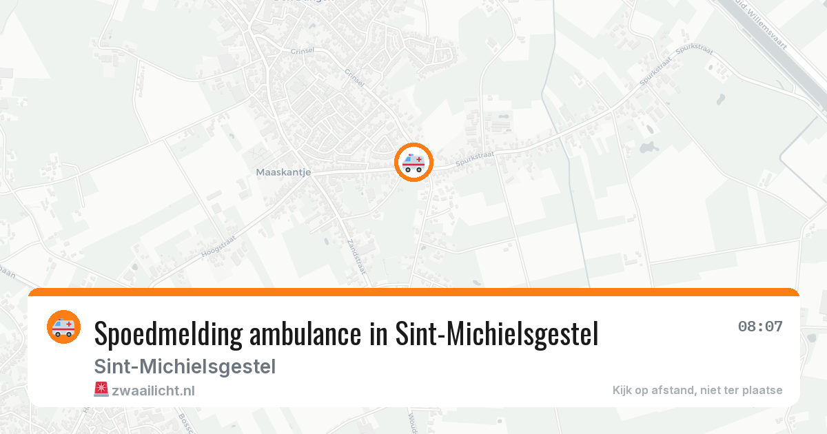 Spoedmelding ambulance in Sint-Michielsgestel — 11 aug 2026