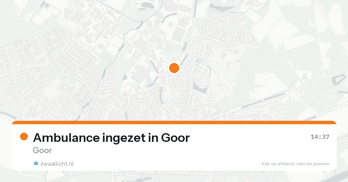 Ambulance ingezet in Goor — 23 aug 2026