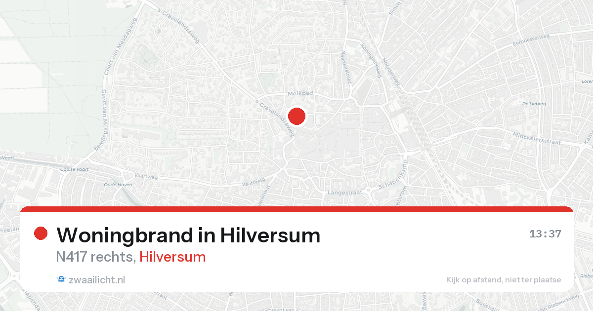 Woningbrand in Hilversum — 31 jan 2026