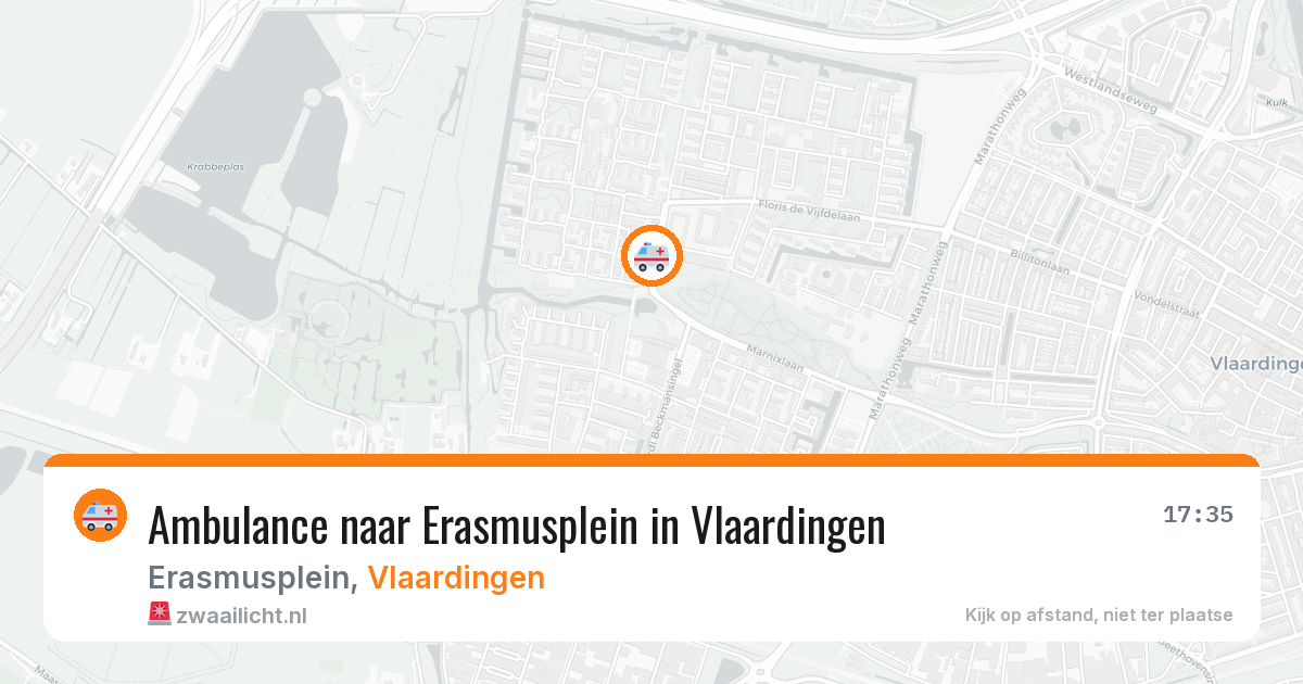 Ambulance naar Erasmusplein in Vlaardingen — 29 jun 2026
