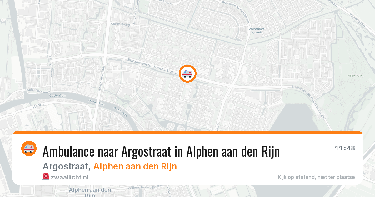 Ambulance naar Argostraat in Alphen aan den Rijn — 8 jun 2026