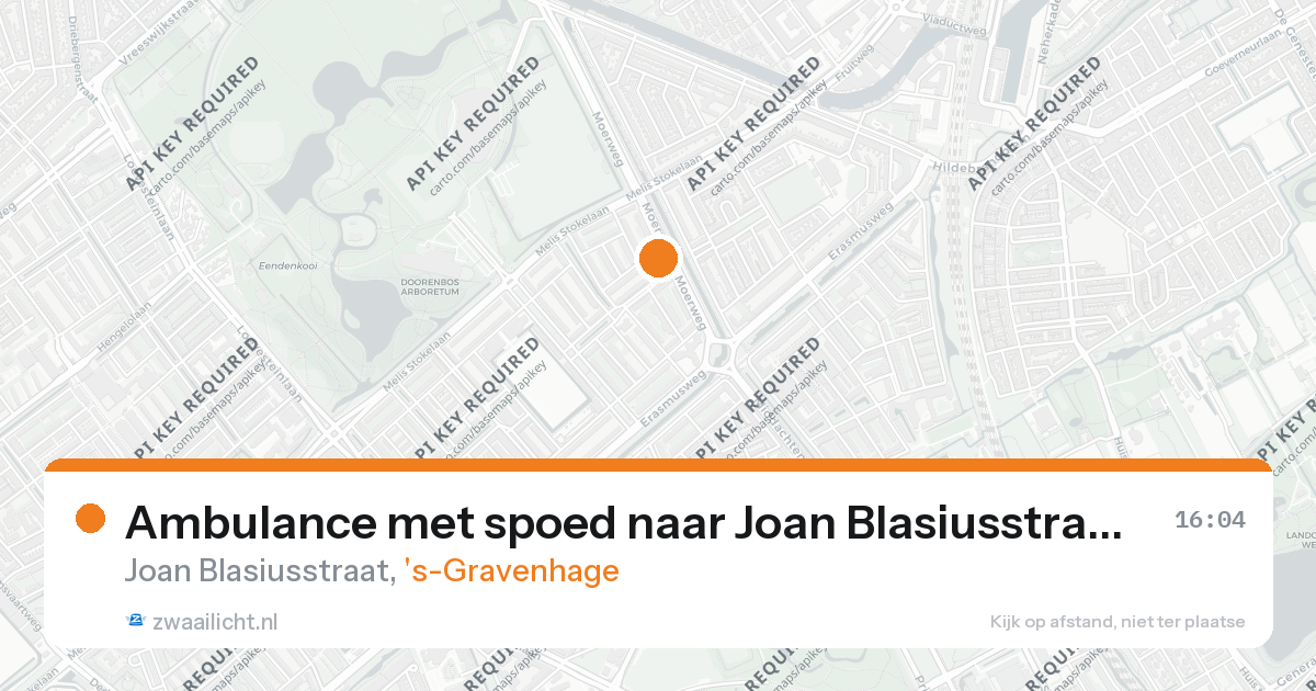 Ambulance met spoed naar Joan Blasiusstraat in 's-Gravenhage — 26 aug 2026