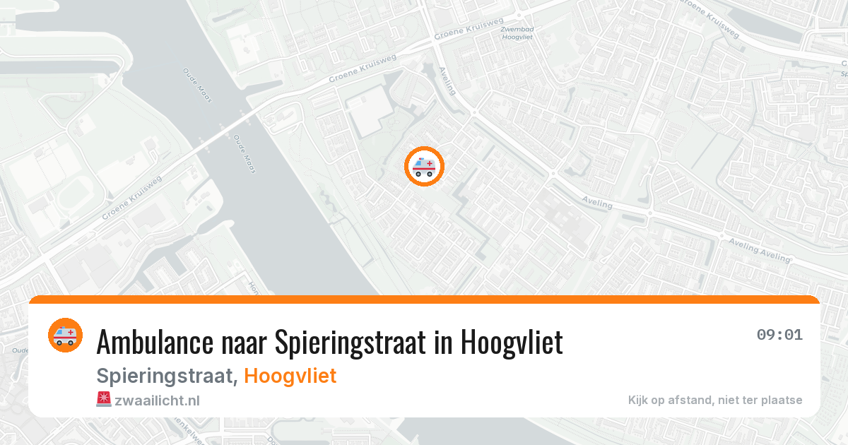 Ambulance naar Spieringstraat in Hoogvliet — 20 jun 2026