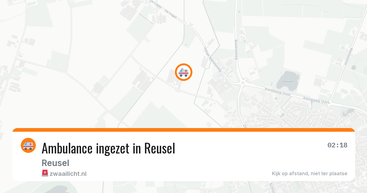 Ambulance ingezet in Reusel — 2 aug 2026