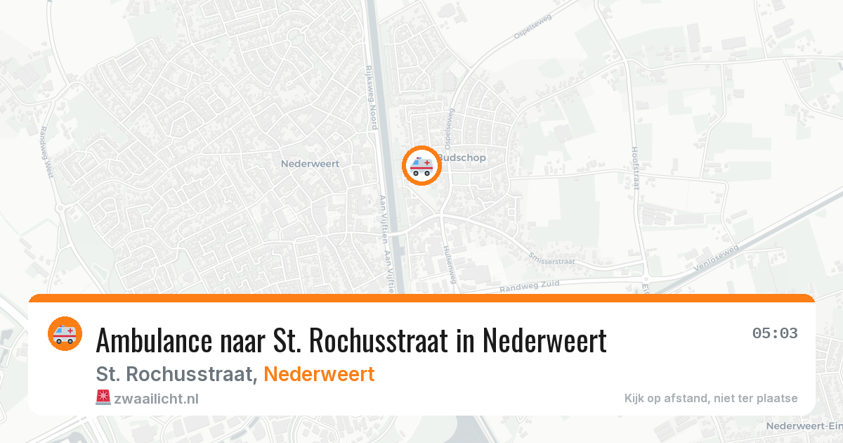 Ambulance naar St. Rochusstraat in Nederweert — 24 jun 2026