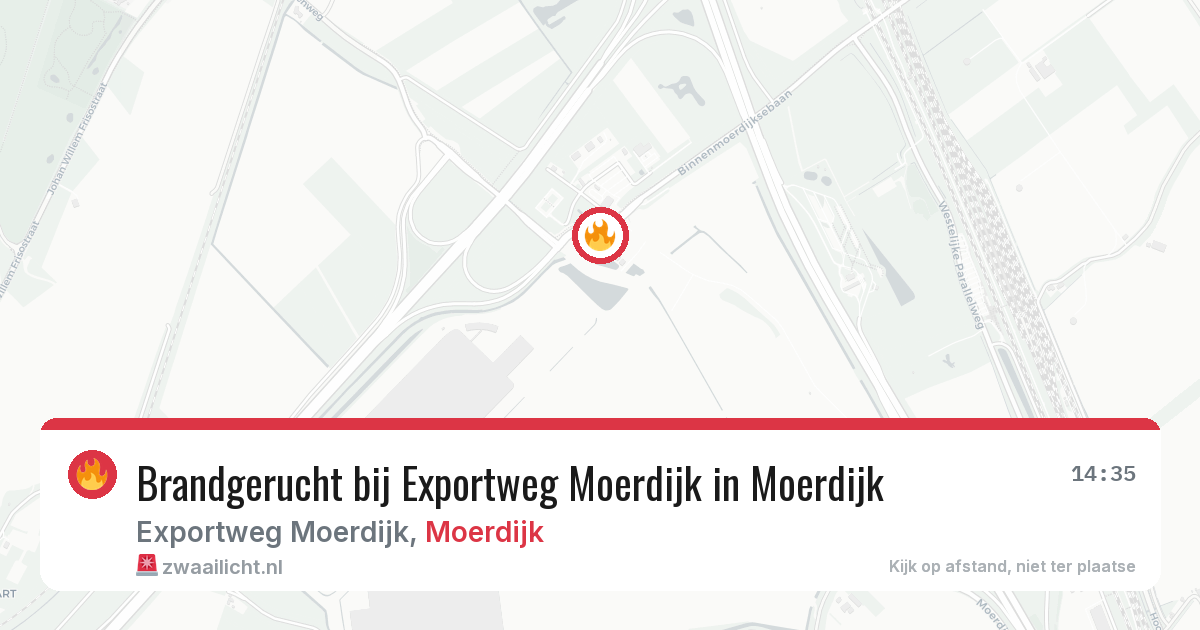 Brandgerucht bij Exportweg Moerdijk in Moerdijk — 3 jun 2026