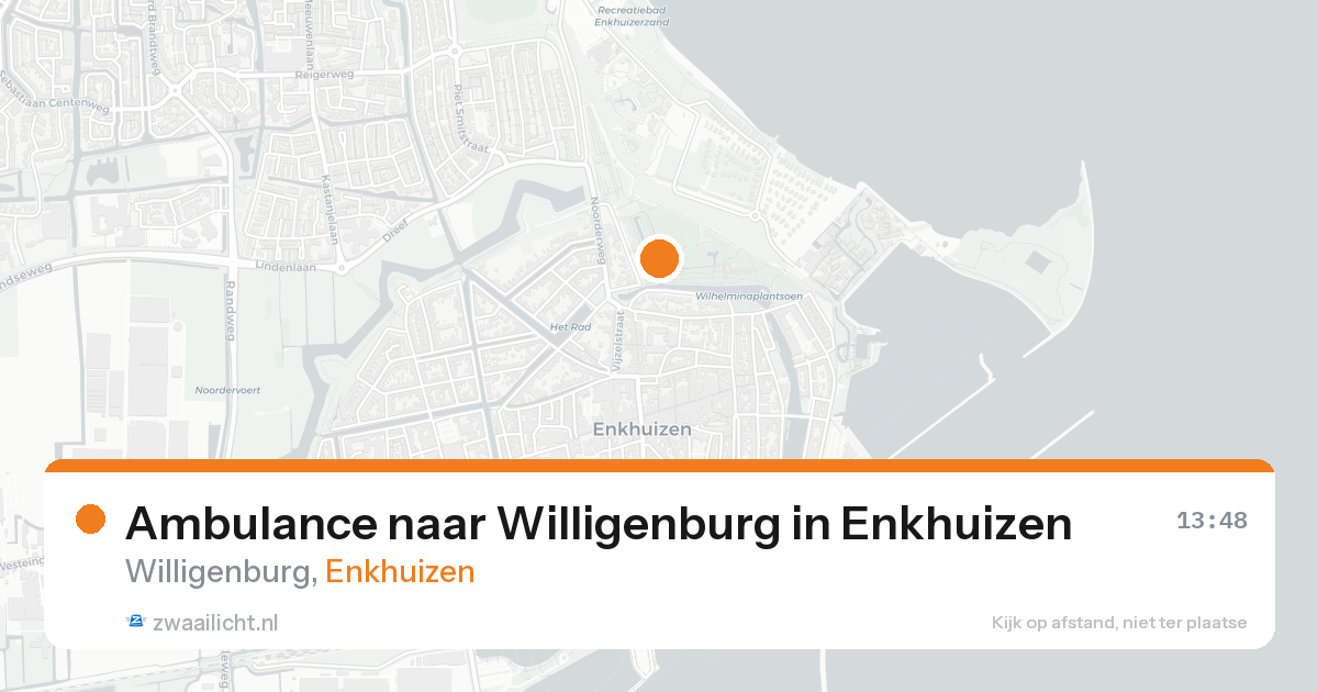 Ambulance naar Willigenburg in Enkhuizen — 18 aug 2026