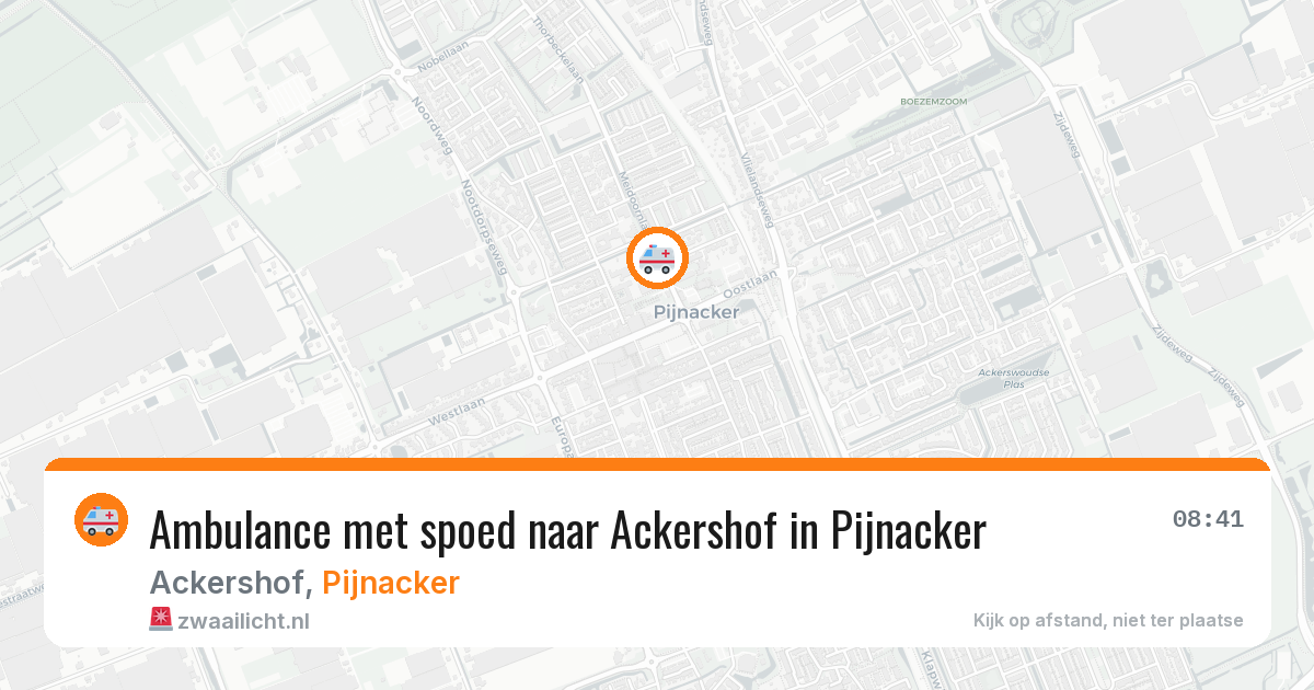 Ambulance met spoed naar Ackershof in Pijnacker — 15 jul 2026