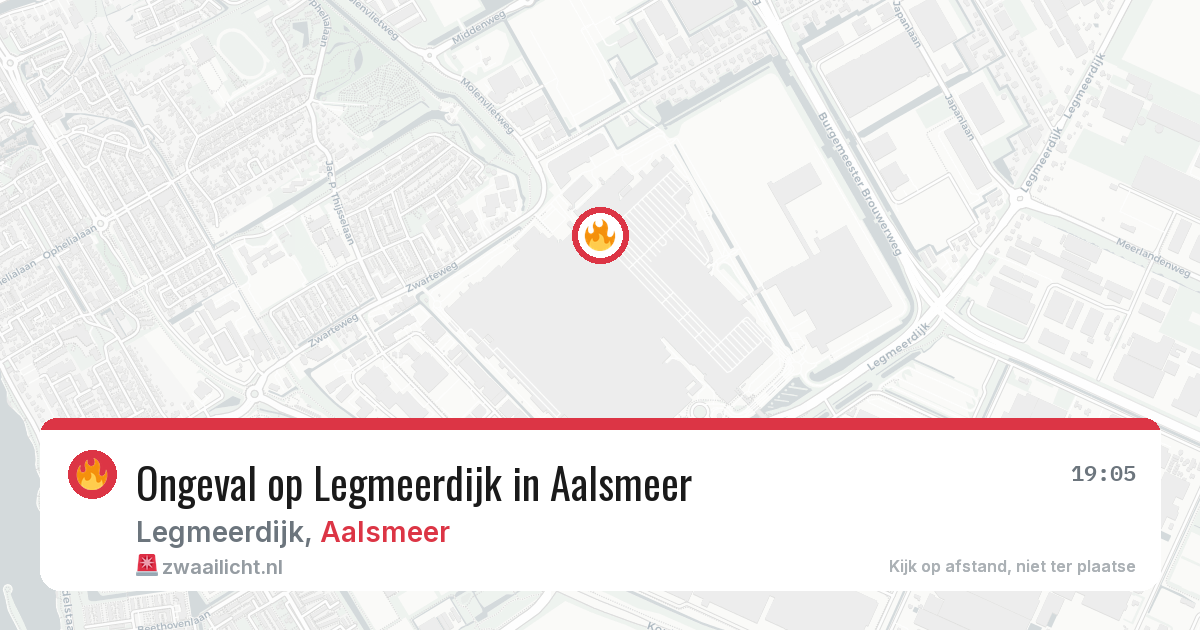 Ongeval op Legmeerdijk in Aalsmeer — 1 jul 2026