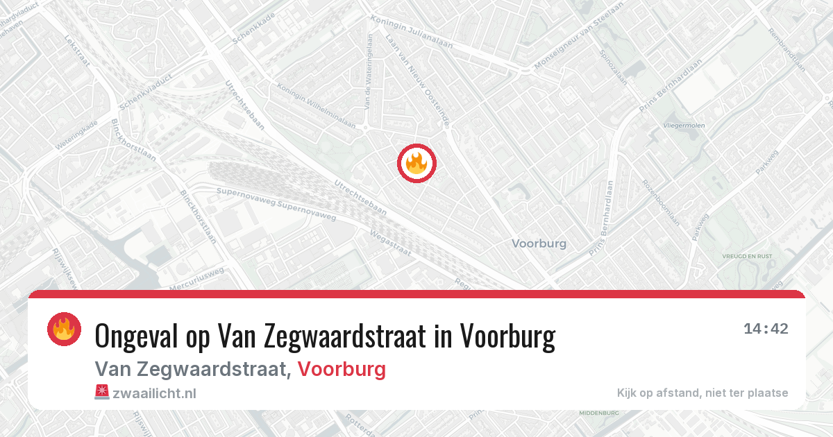 Ongeval op Van Zegwaardstraat in Voorburg — 6 jun 2026