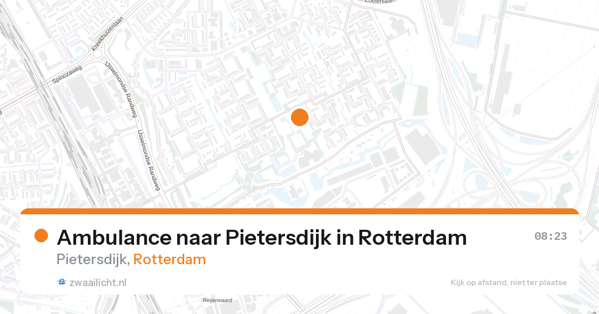 Ambulance naar Pietersdijk in Rotterdam — 28 aug 2026