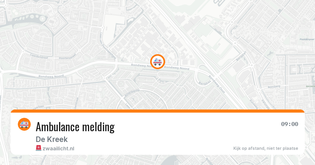 Ambulance melding — 20 jun 2026