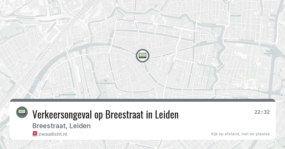 Verkeersongeval op Breestraat in Leiden — 11 feb 2026