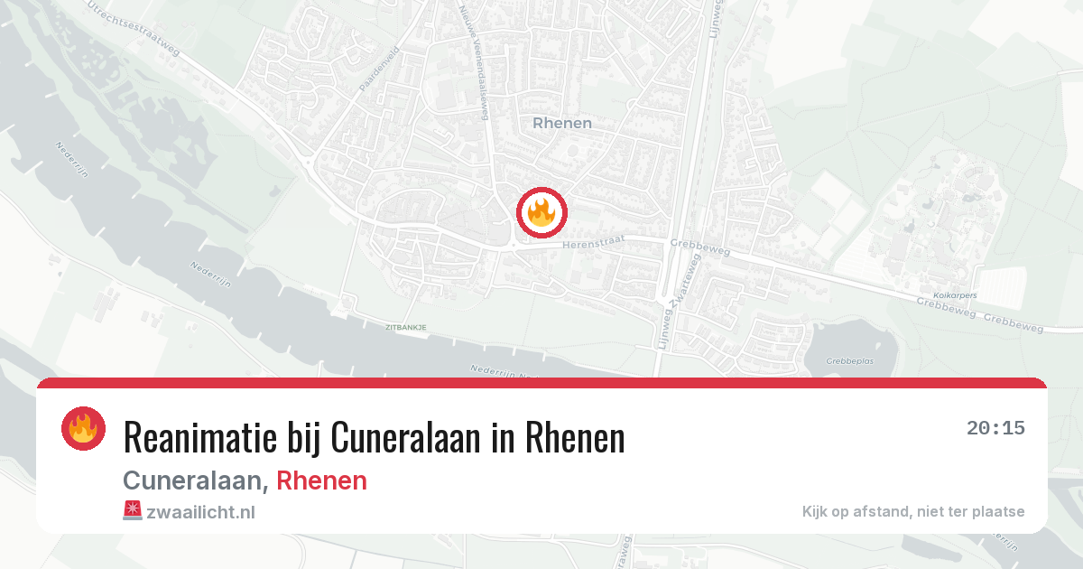 Reanimatie bij Cuneralaan in Rhenen — 30 jan 2026