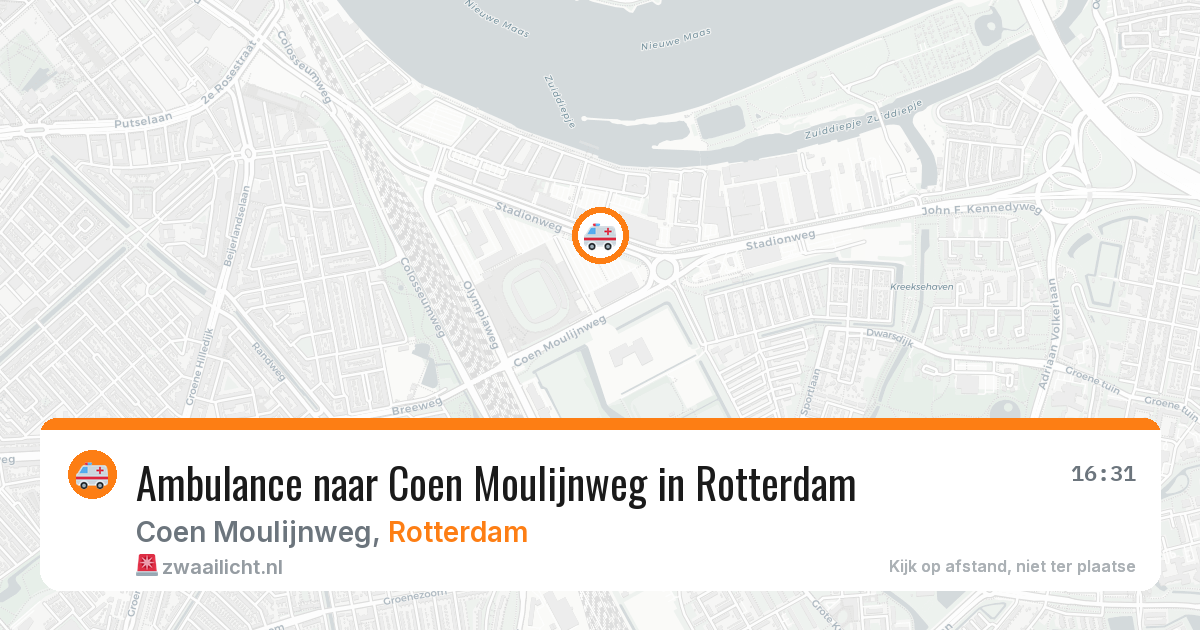 Ambulance naar Coen Moulijnweg in Rotterdam — 18 jul 2026