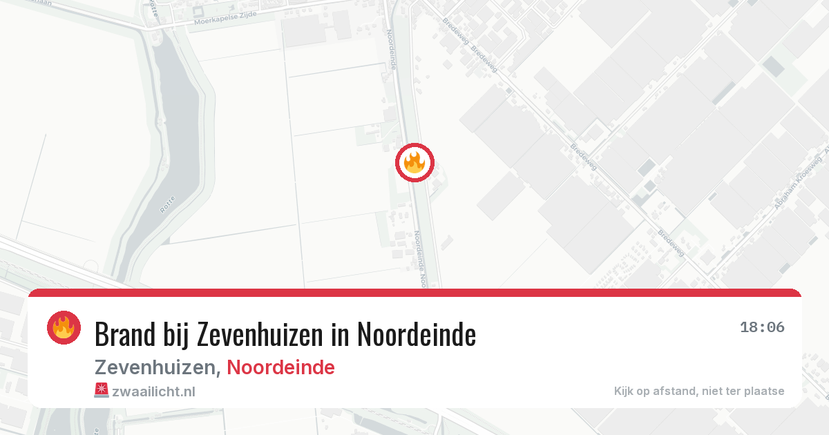 Brand bij Zevenhuizen in Noordeinde — 17 jun 2026