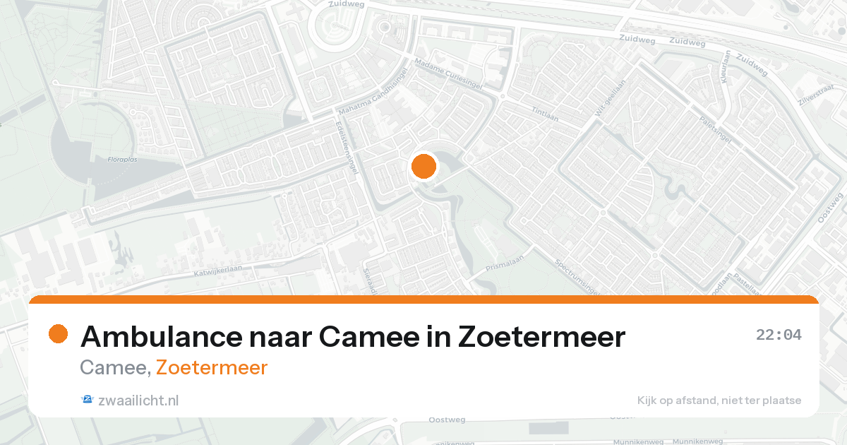 Ambulance naar Camee in Zoetermeer — 16 aug 2026