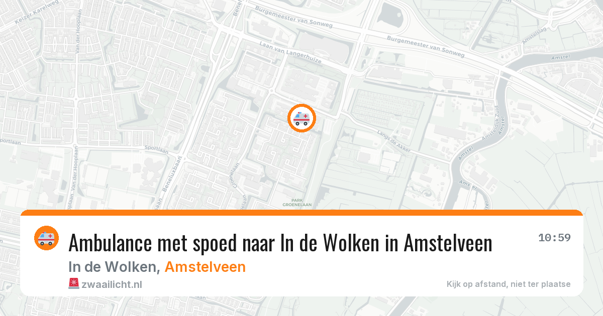 Ambulance met spoed naar In de Wolken in Amstelveen — 30 jan 2026
