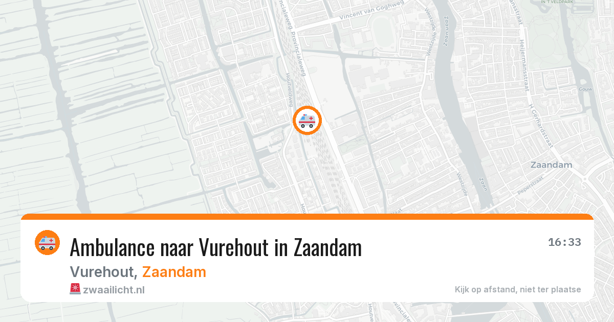 Ambulance naar Vurehout in Zaandam — 2 apr 2026