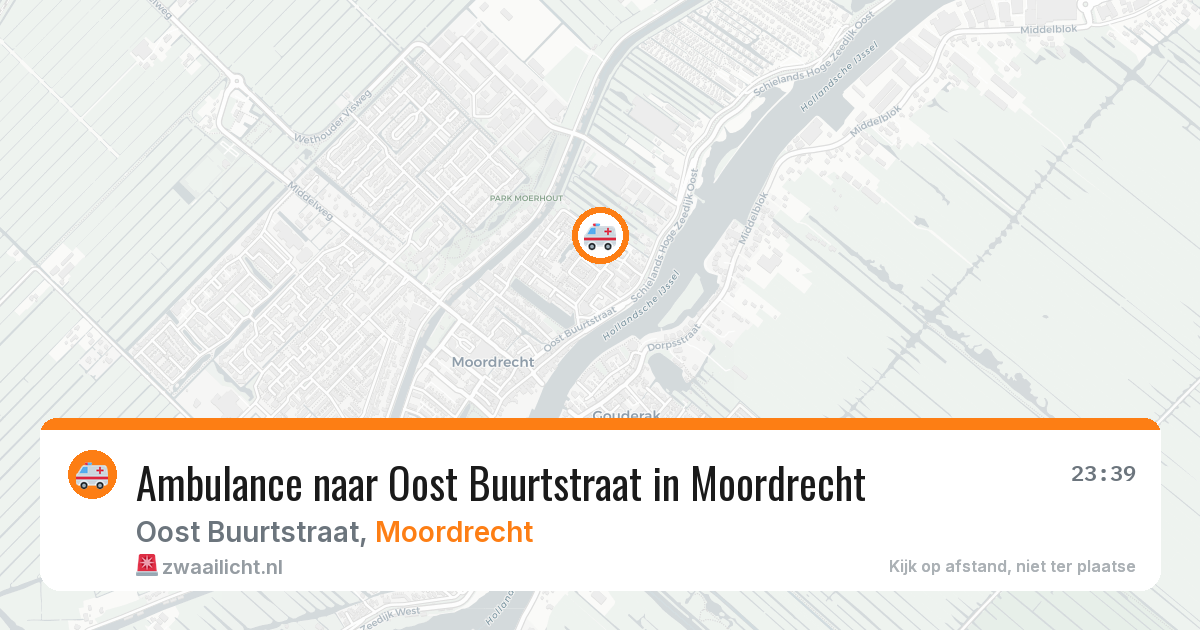 Ambulance naar Oost Buurtstraat in Moordrecht — 5 jun 2026
