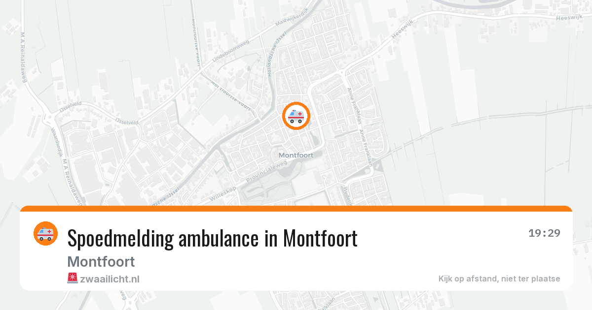 Spoedmelding ambulance in Montfoort — 8 feb 2026