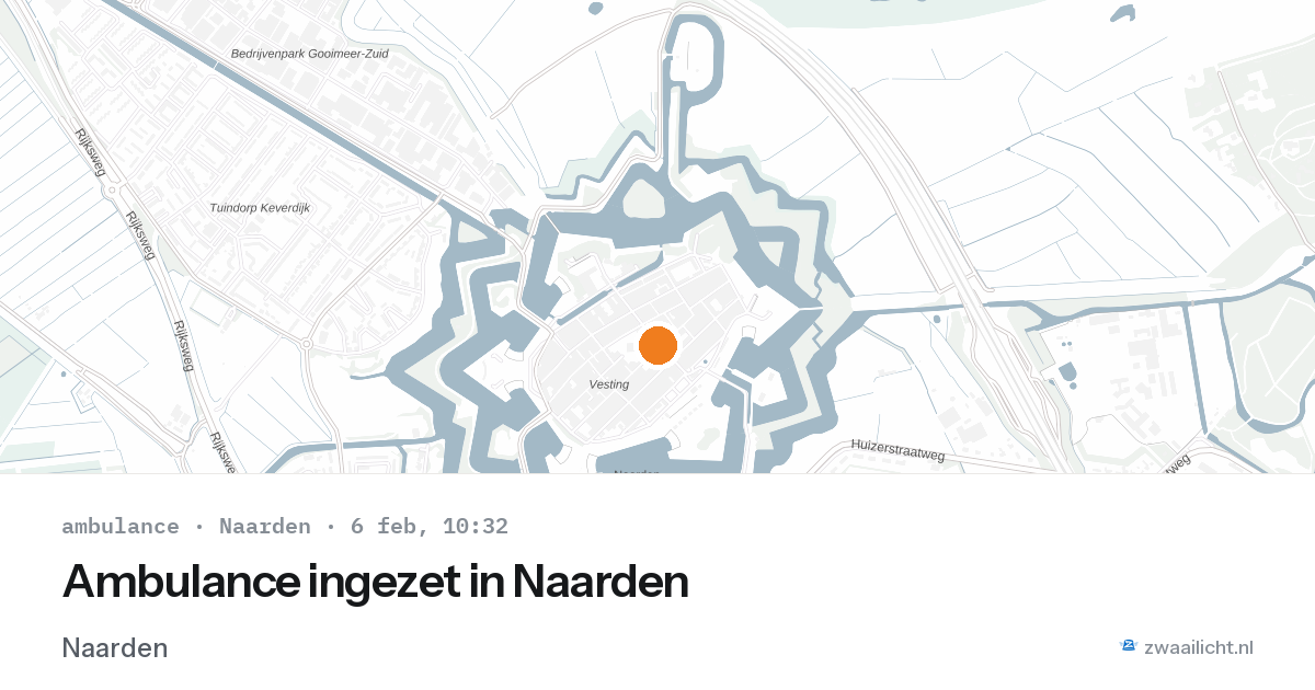 Ambulance ingezet in Naarden — 6 feb 2026
