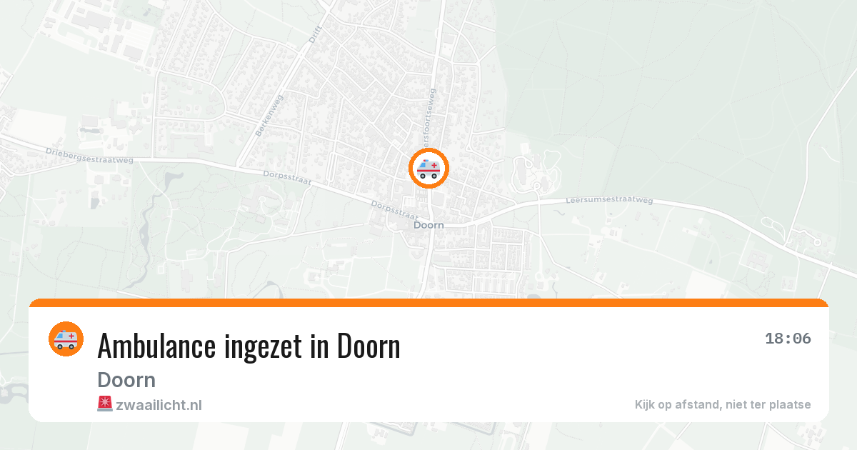 Ambulance ingezet in Doorn — 4 apr 2026