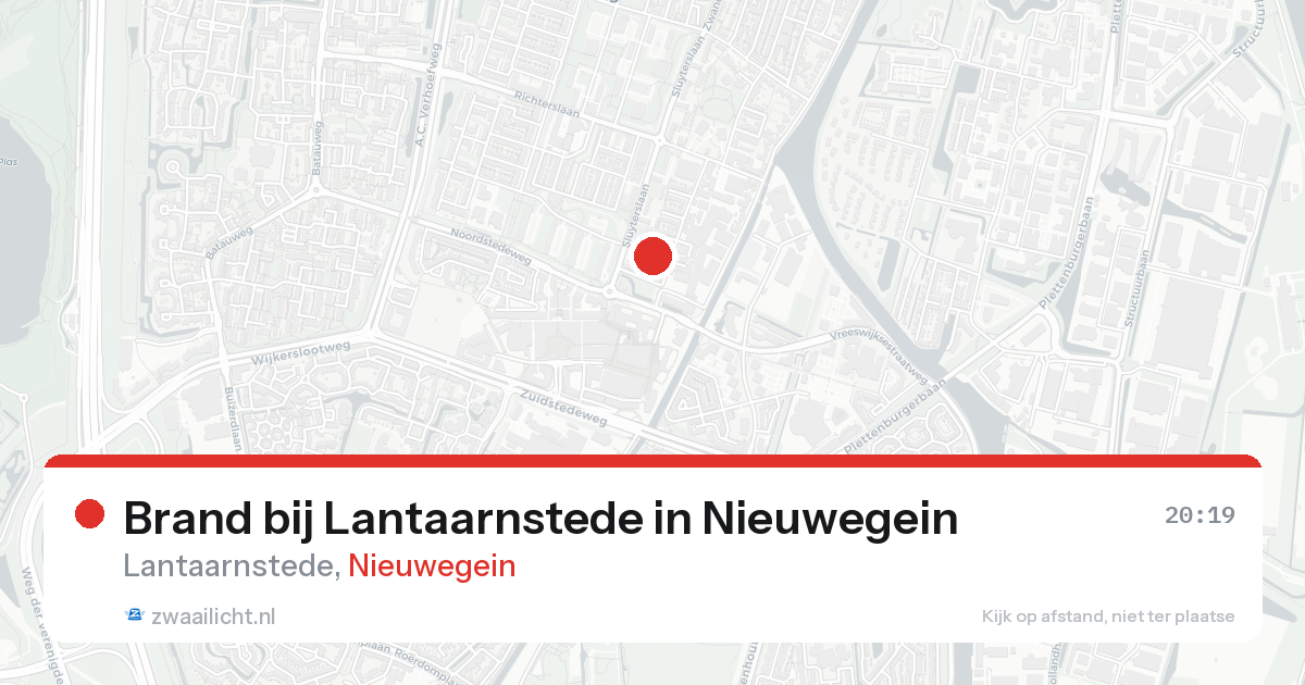 Brand bij Lantaarnstede in Nieuwegein — 19 aug 2026