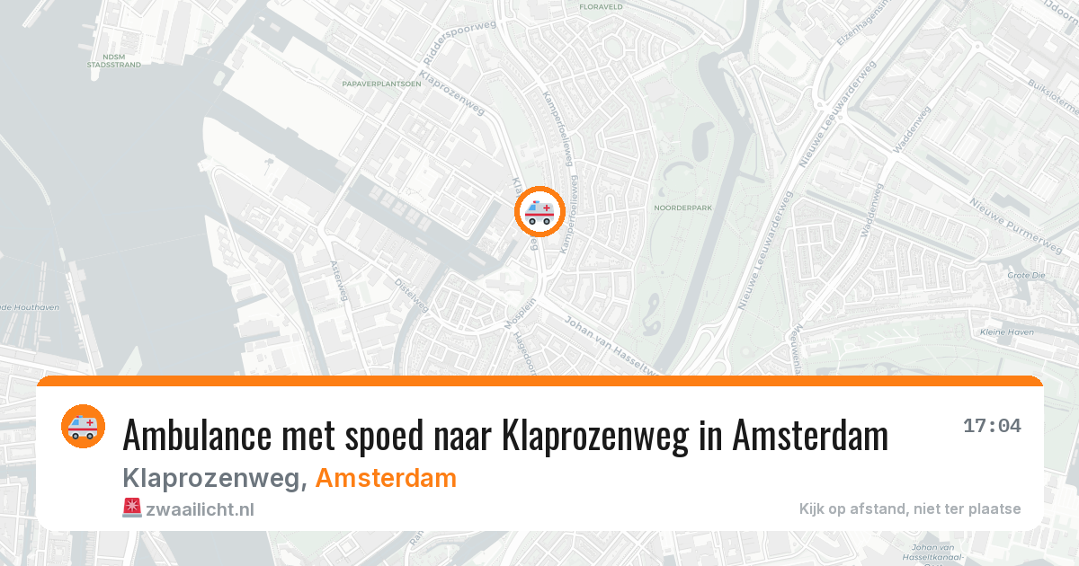 Ambulance met spoed naar Klaprozenweg in Amsterdam — 1 jun 2026